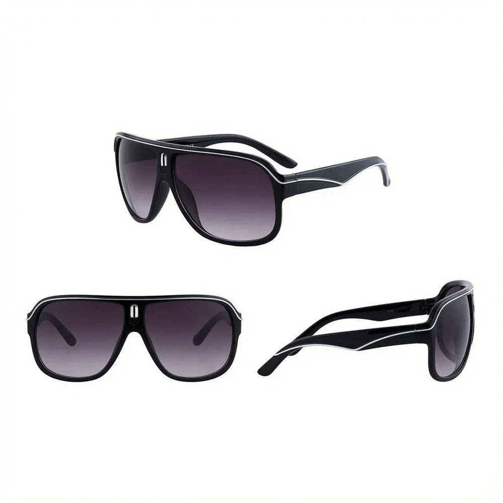 Men Sunglasses Hip Hop Beach Holiday Street Style UV400 Enhance Sharp Appearance